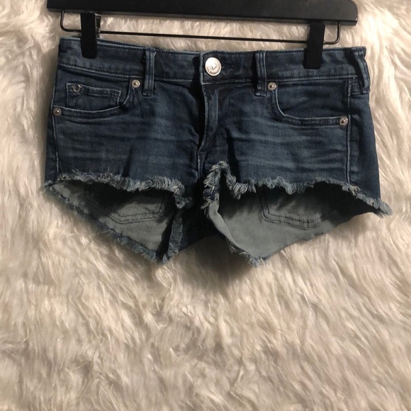 True Religion Joey Cutoff Jean Shorts Size 24 - Picture 2 of 5